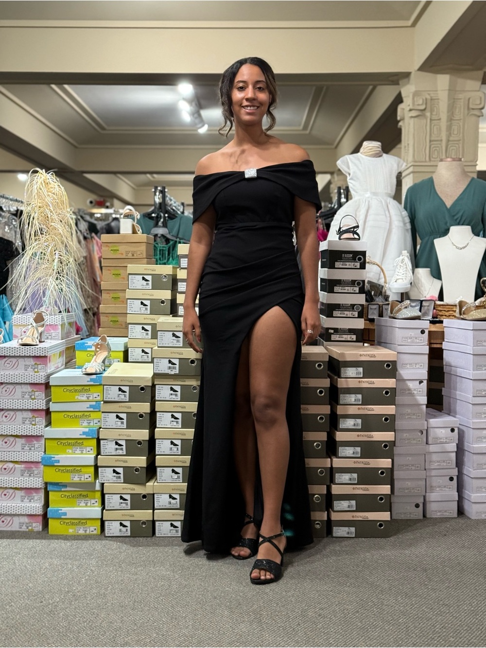 Black Body Con Gown